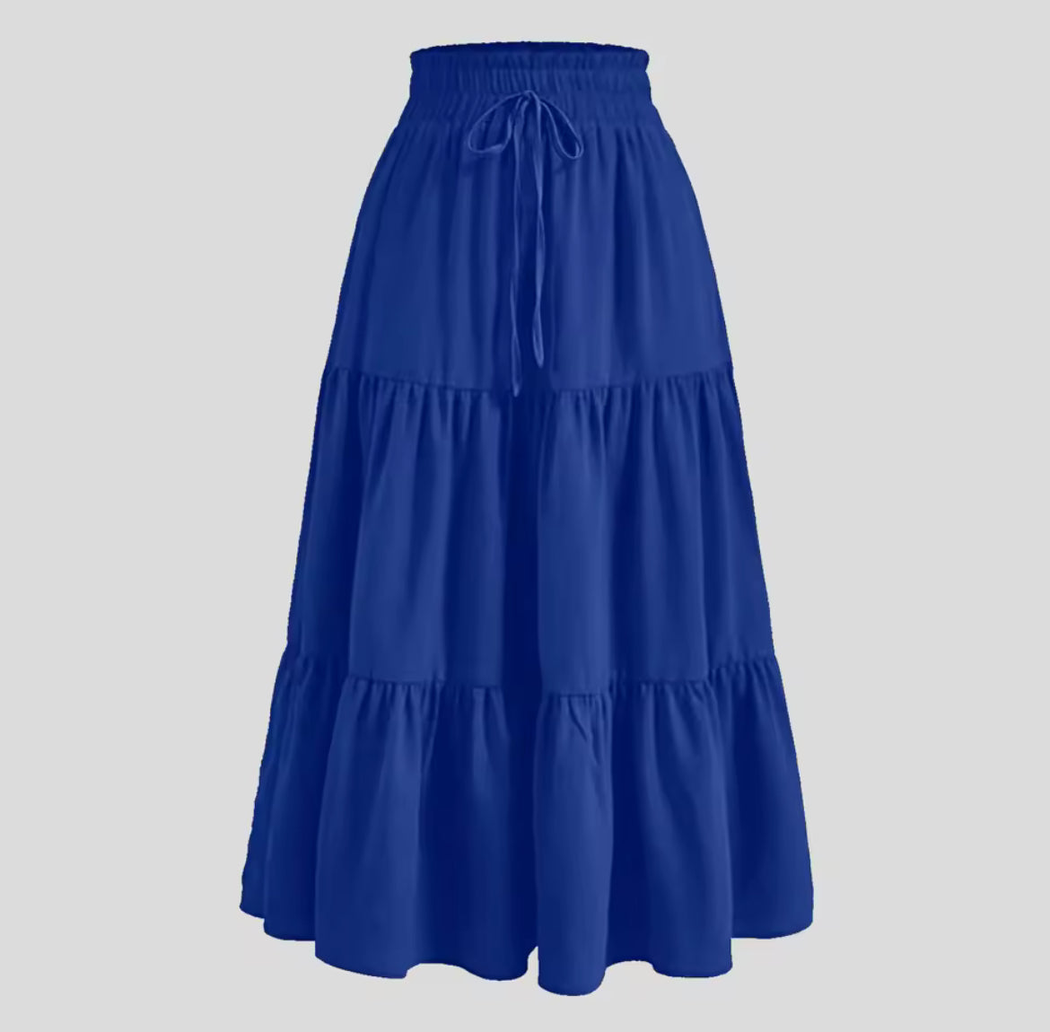 Floral Tiered Maxi Skirt