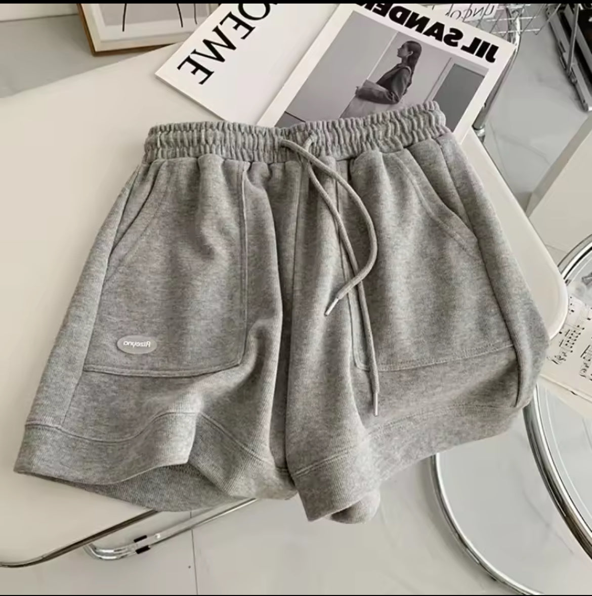 Cozy Ribbed Fleece Lounge Shorts