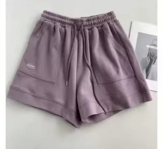 Cozy Ribbed Fleece Lounge Shorts